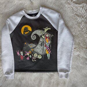 NWOT Disney nightmare before xmas kids sweatshirt with glow in the dark detail